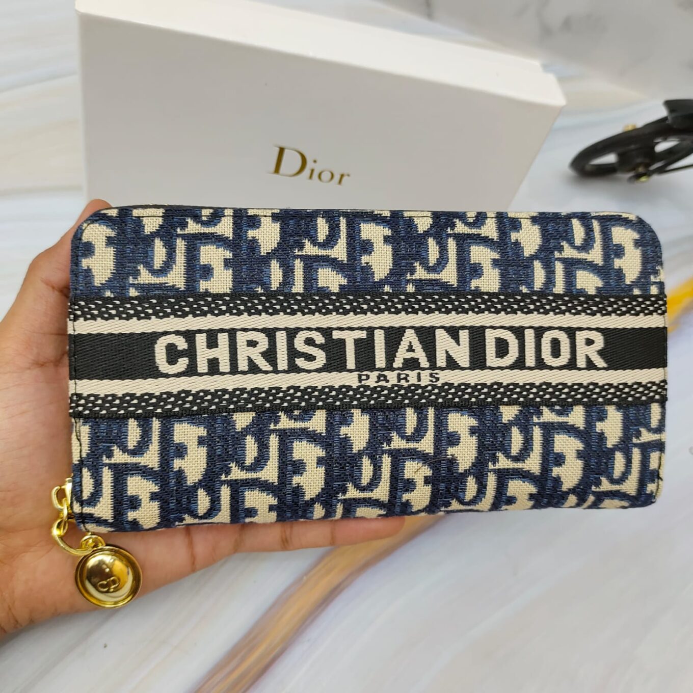 Christian Dior Long Zipper Wallet