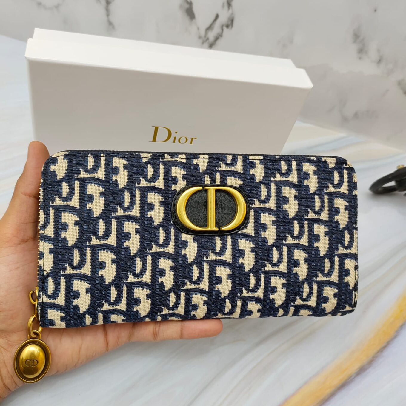 Christian Dior CD Long Zipper Wallet