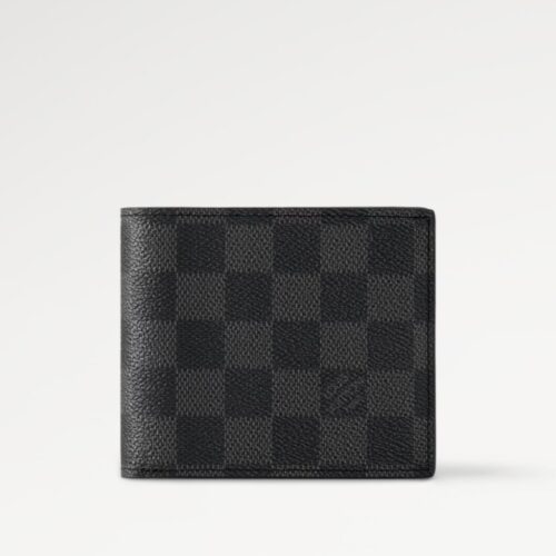 Louis Vuitton Black Grid Men's Wallet