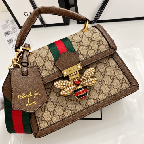 Gucci Queen Margaret GG Supreme Handbag (With Box)