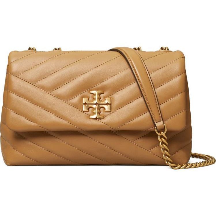 TORY KIRA CHEVRON BROWN SLING BAG (WITH BOX)