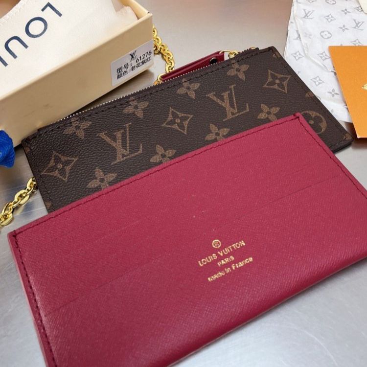Louis Vuitton Félicie Pochette Coffee Sling Bag (With Box)