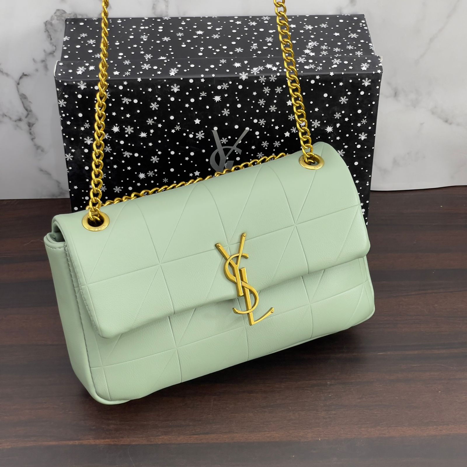 Buy YSL JAMIE GREEN SLING BAG (WITH BOX) - Online