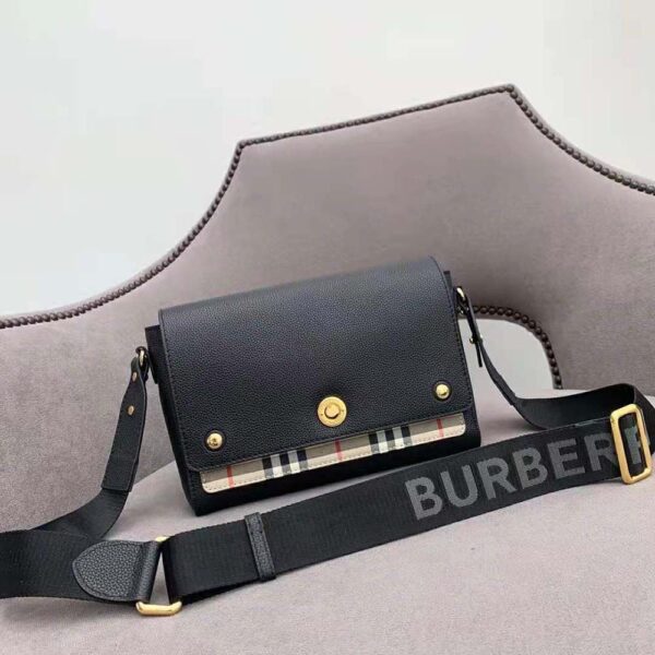 Burberry Note Vintage Black Crossbody Bag (With Box)