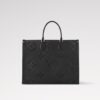 Louis Vuitton On The Go GM Black Embossed Premium Hand Bag (With Double Box)