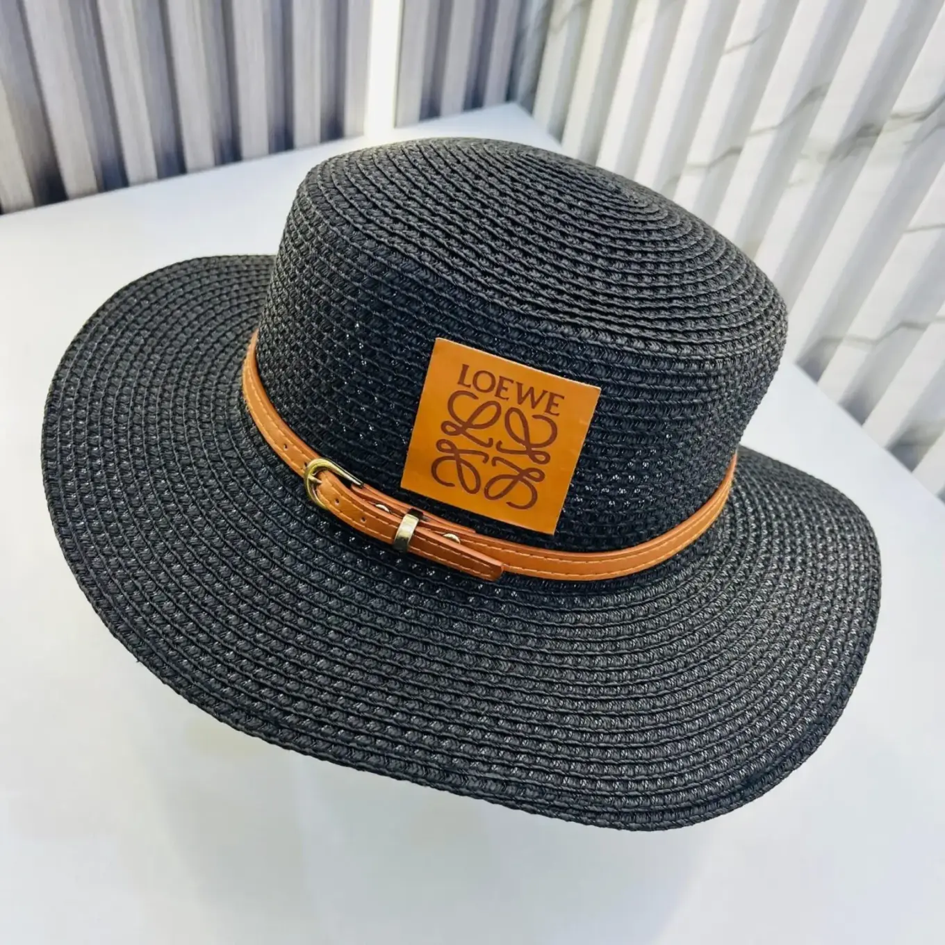 Loewe Unisex Black Beach Hat