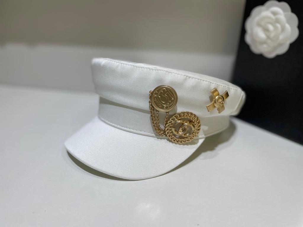 Chanel N95 White Retro Cap