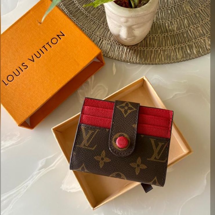 WhatsApp Image 2023-07-11 at 01.09.26 Louis Vuitton Two Fold Red Color Card Wallet