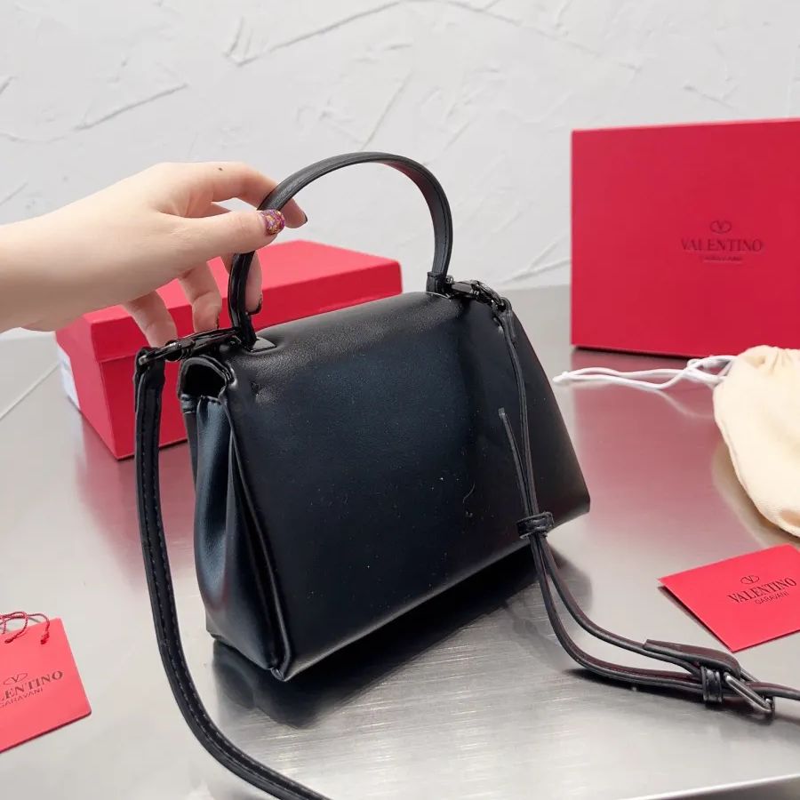 WhatsApp Image 2023-07-11 at 21.19.30 Valentino One Stud Black Color Handbag (With Box)