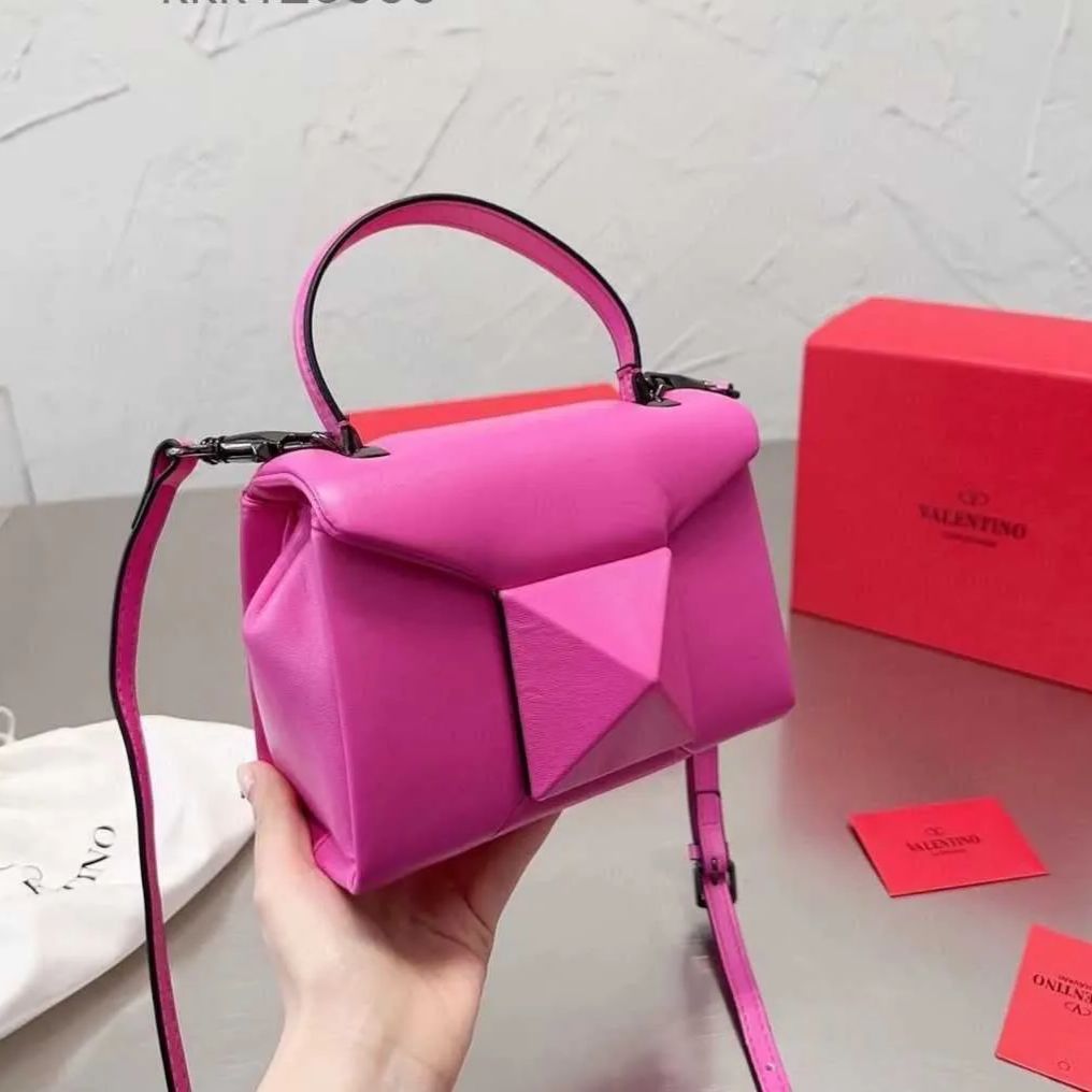 Valentino One Stud Pink Color Handbag (With Box)