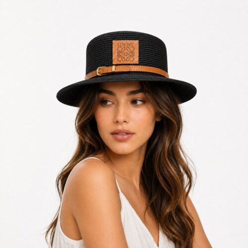 Loewe Unisex Black Beach Hat