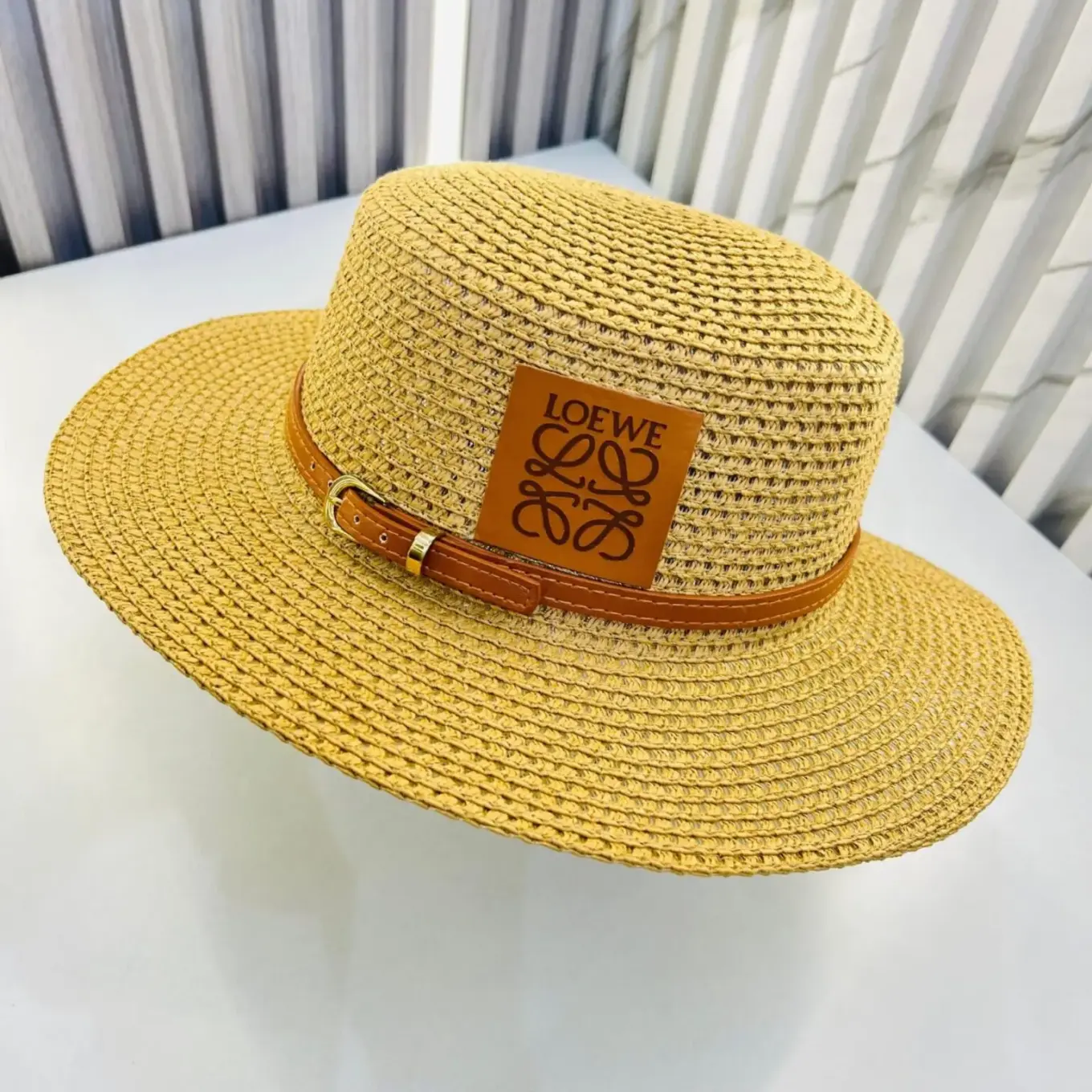 Loewe Unisex Khaki Beach Hat