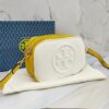 Tory Burch Perry Bombe White yellow Color Camera Bag (With Box)
