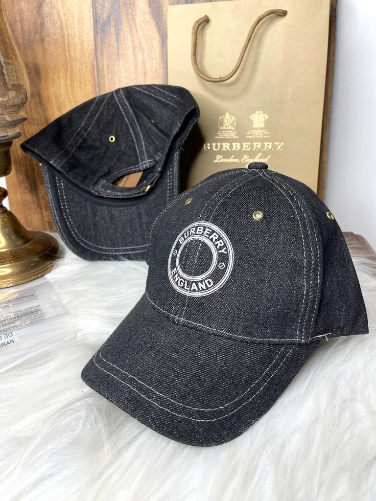 Burberry Black Denim Baseball Cap