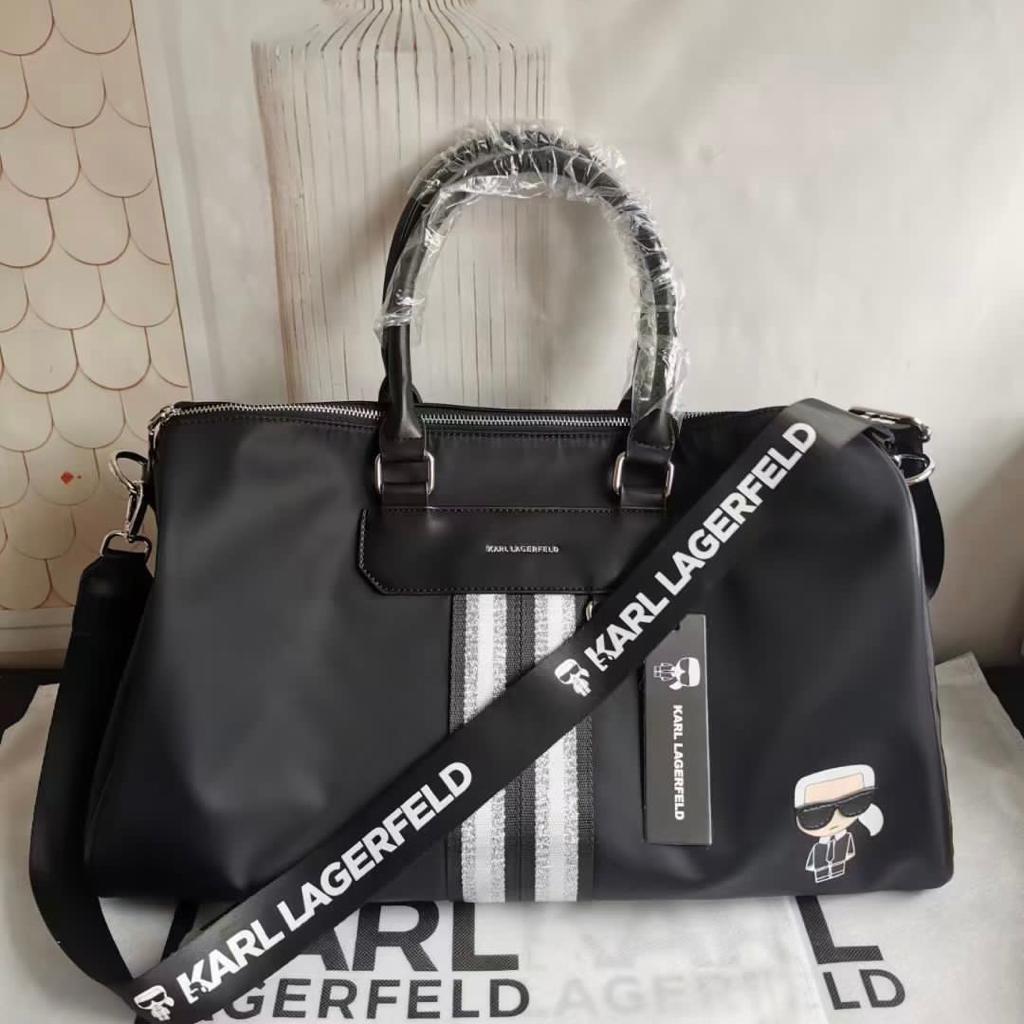 Buy KARL LAGERFELD BLACK DUFFLE BAG Online
