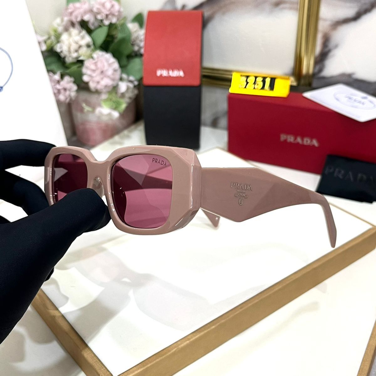 Prada square Women’s Sunglass