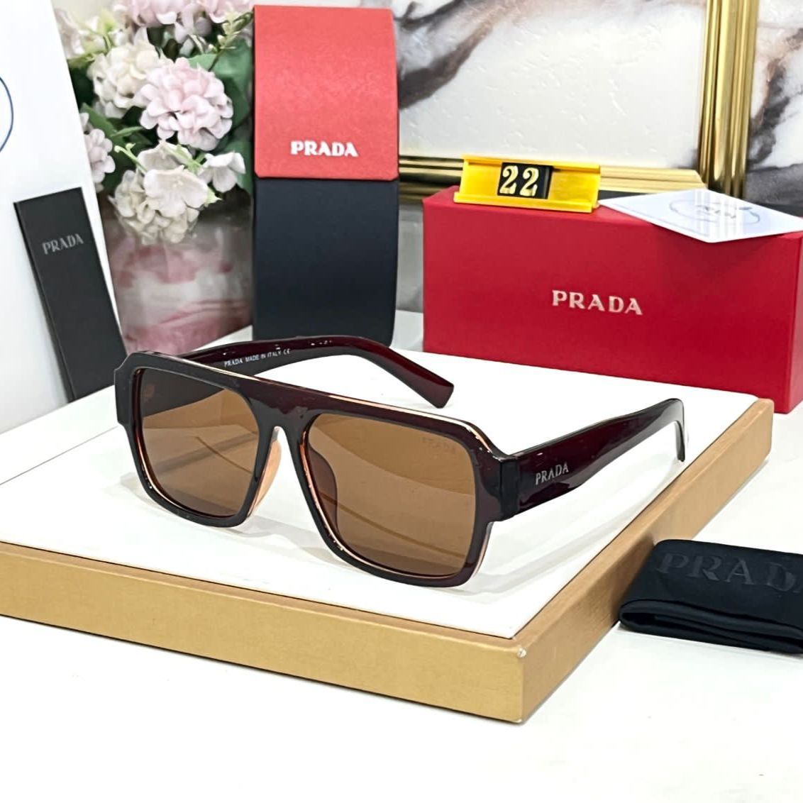 Prada Wayfarer Unisex Sunglass 