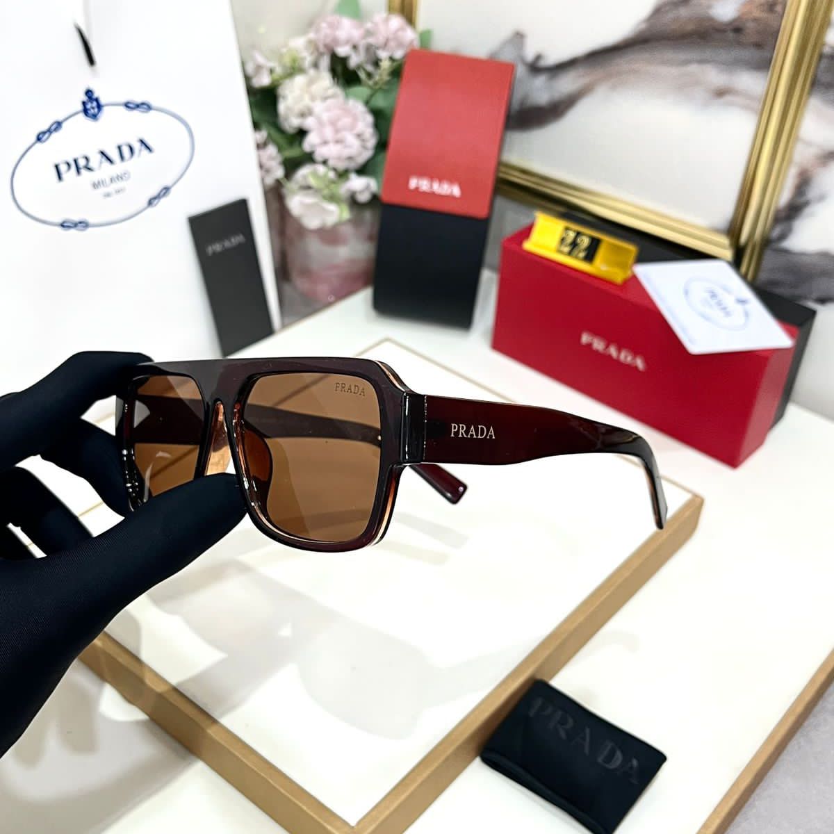 Prada Wayfarer Unisex Sunglass 
