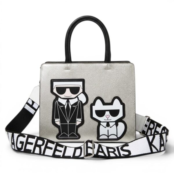 Karl Lagerfeld Maybelle Golden Satchel Handbag