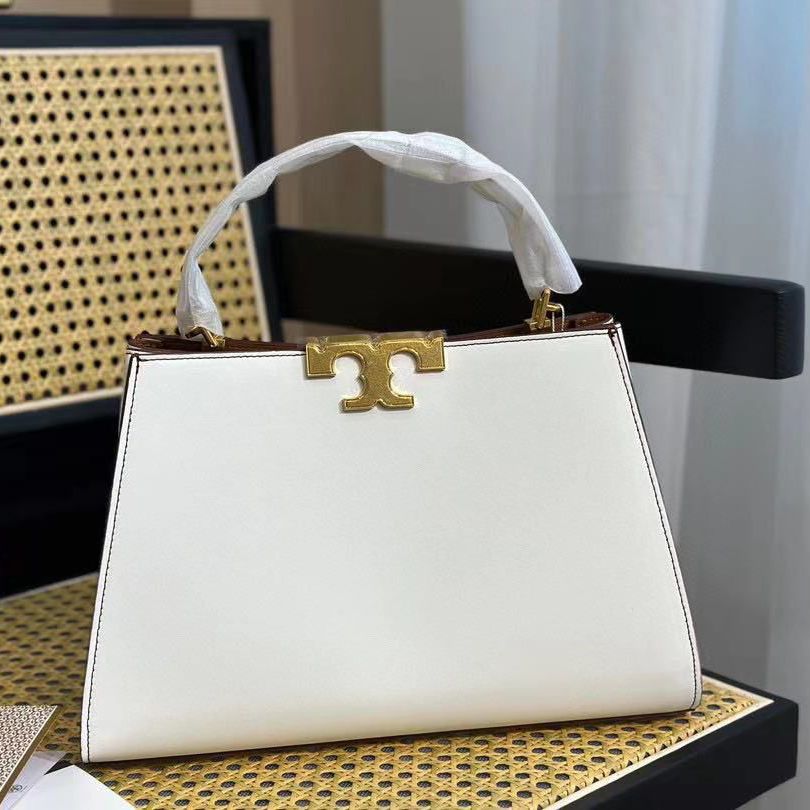WhatsApp Image 2023-10-26 at 11.44.40_5d30f48f TORY BURCH ELEANOR WHITE SPAZZOLATO SATCHEL BAG (With Box)