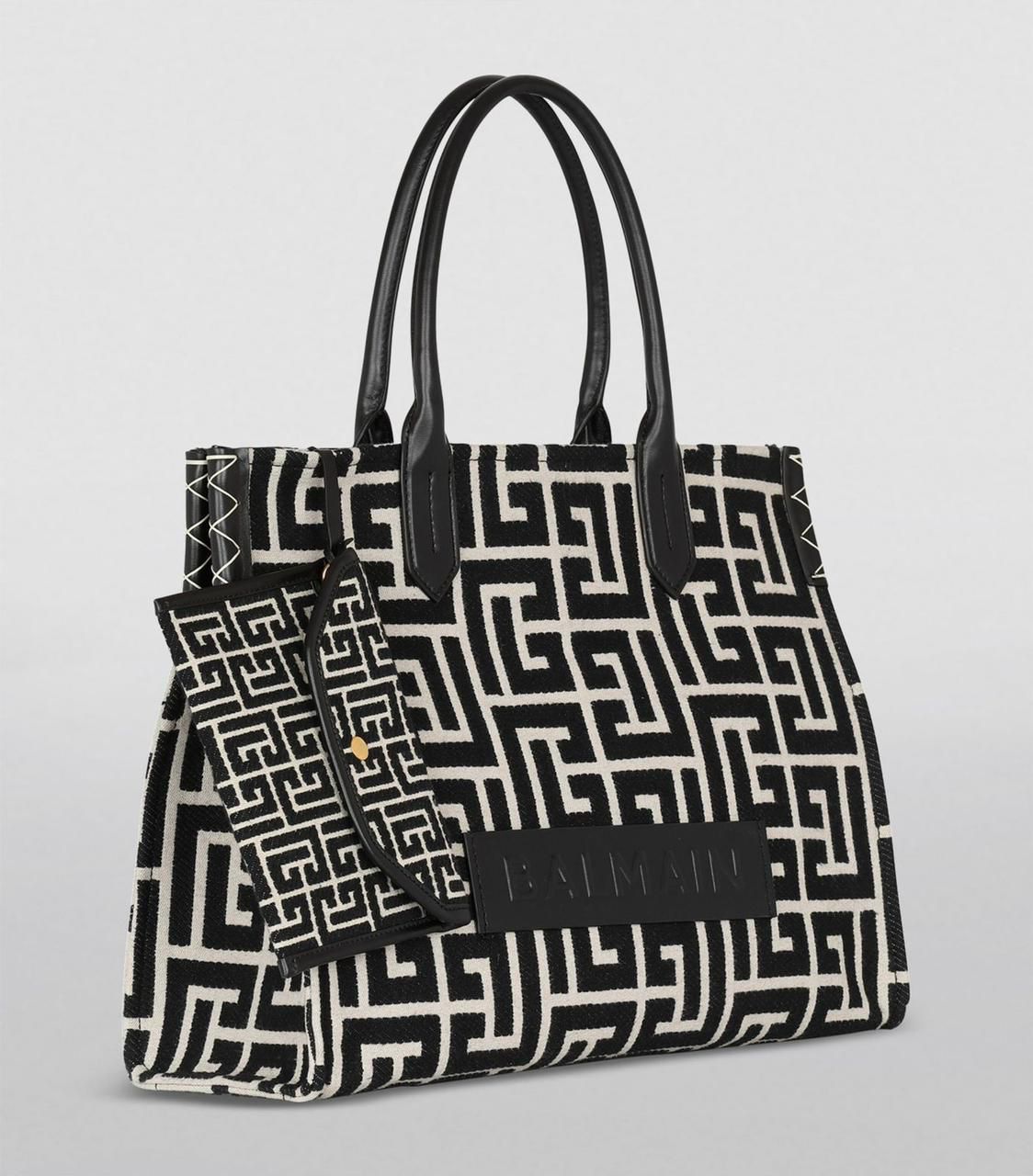 Balmain Black Signature On the Go Tote Bag
