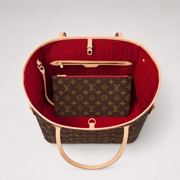 Louis Vuitton Neverfull MM Coffee Monogram Premium Tote Bag (With Double Box)