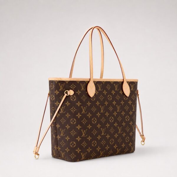 Louis Vuitton Neverfull MM Coffee Monogram Premium Tote Bag (With Double Box)