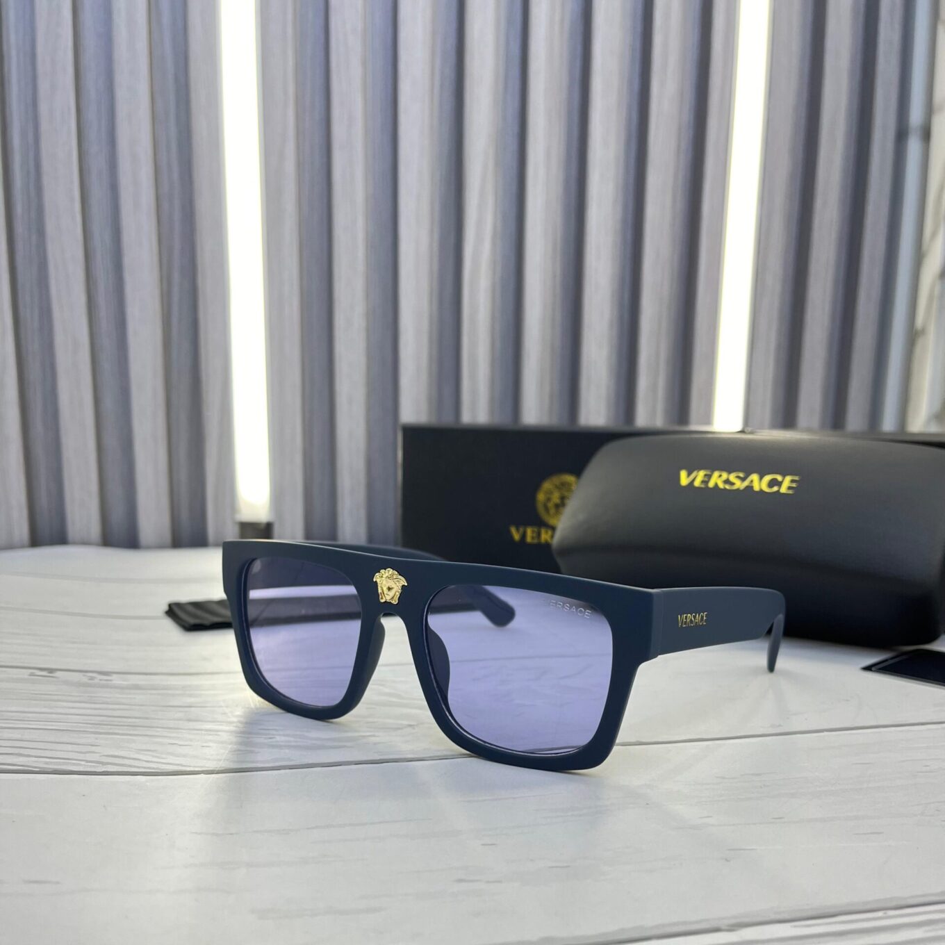 Versace V -Motif Wayfarer Sunglass  For Men