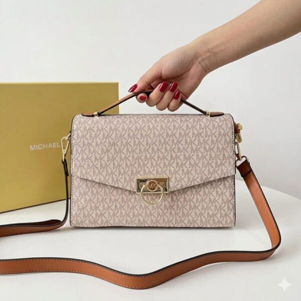 WhatsApp Image 2026-04-30 at 13.10.26 Michael Kors Beige Hendrix Signature Shoulder Bag