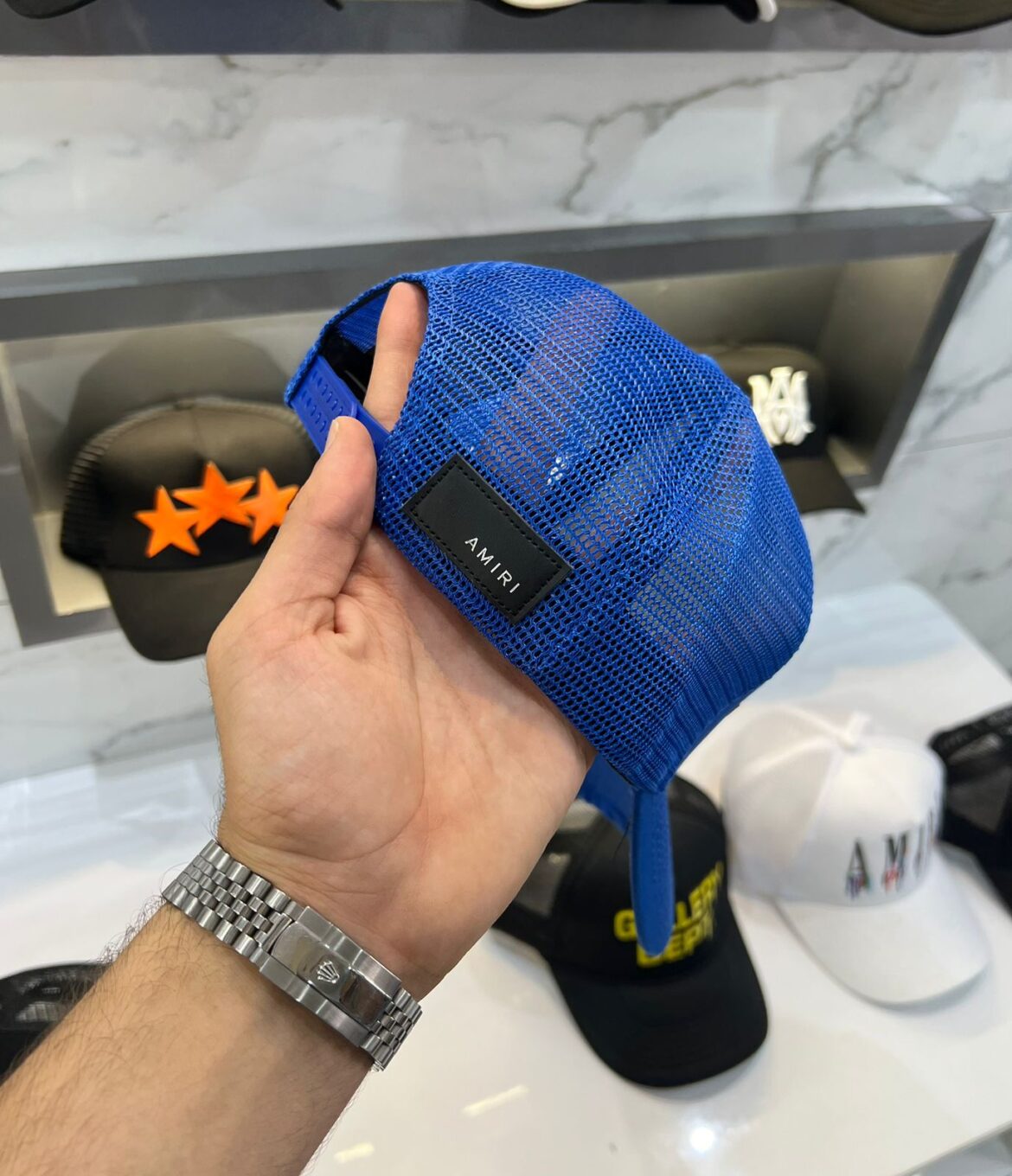 Amiri Blue Baseball Cap