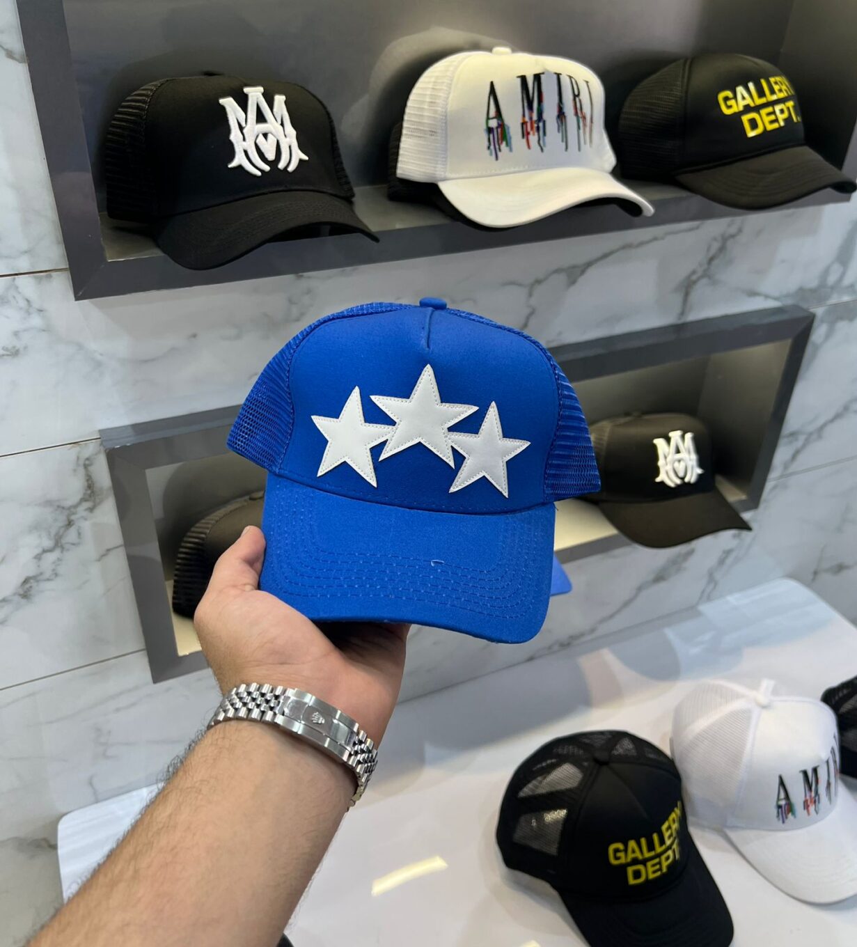 Amiri Blue Baseball Cap