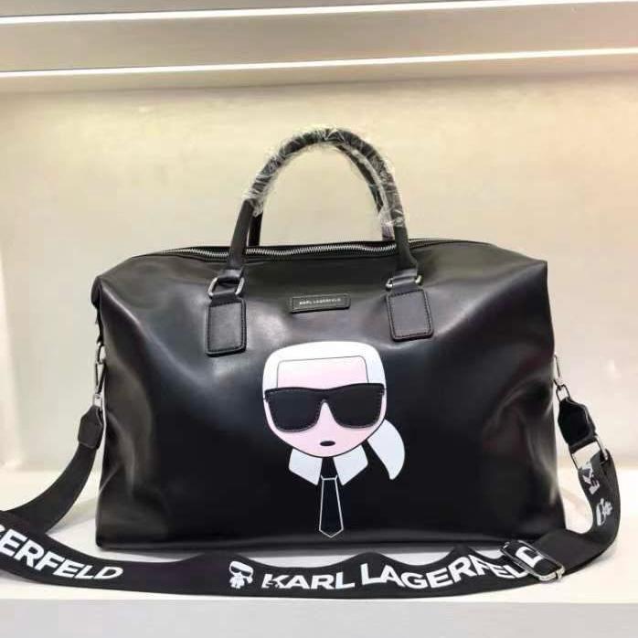 Buy Karl Lagerfeld Black Duffle Bag - Online