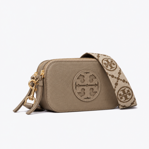 Tory Burch Miller Khaki Crossbody Sling Bag (With Box)