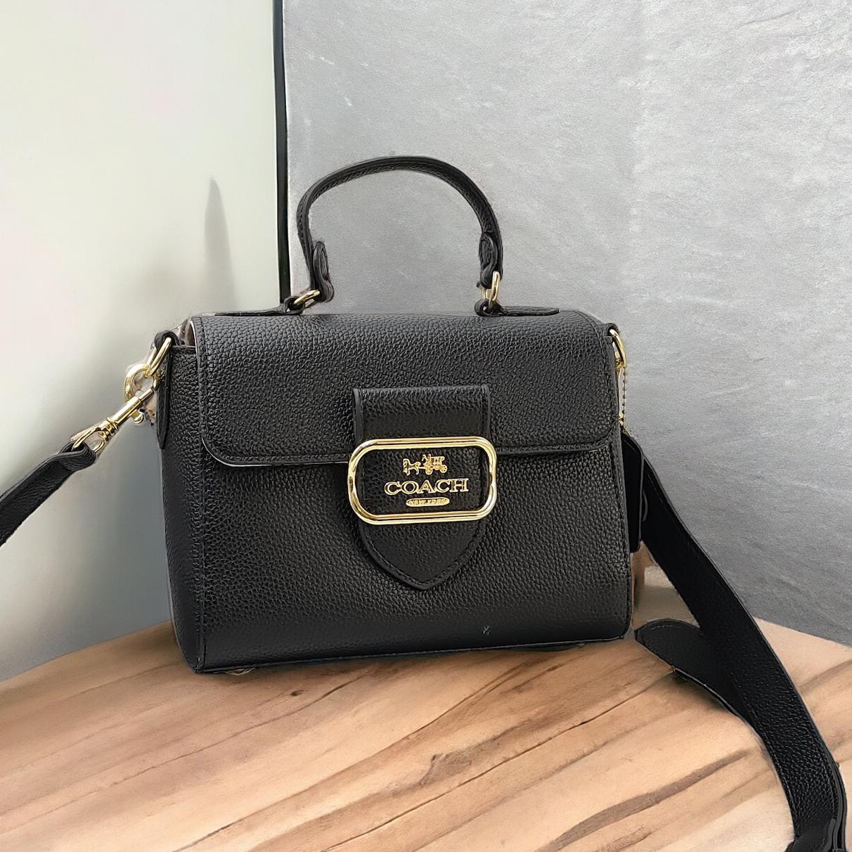 WhatsApp Image 2024-01-09 at 17.03.50_8f57fa34 Coach Morgan Top Handle Black Satchel Bag (With Box)