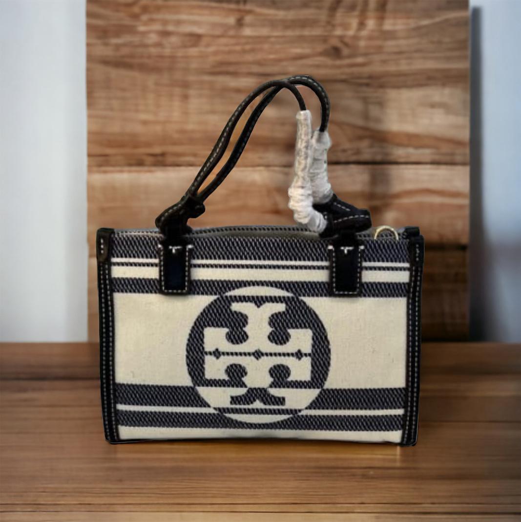 Tory Burch Ella Black Medium Tote