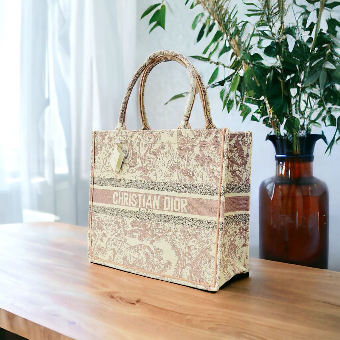 WhatsApp Image 2024-02-03 at 16.04.53_d1b6ba20 Christian Dior Pink Tiger Canvas Tote Bag