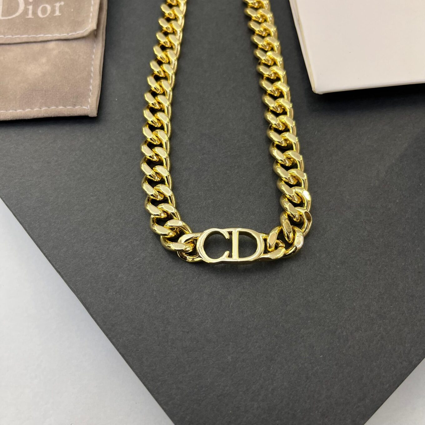 WhatsApp Image 2024-02-05 at 19.56.54_005222c6 Christian Dior CD Link Chain Necklace