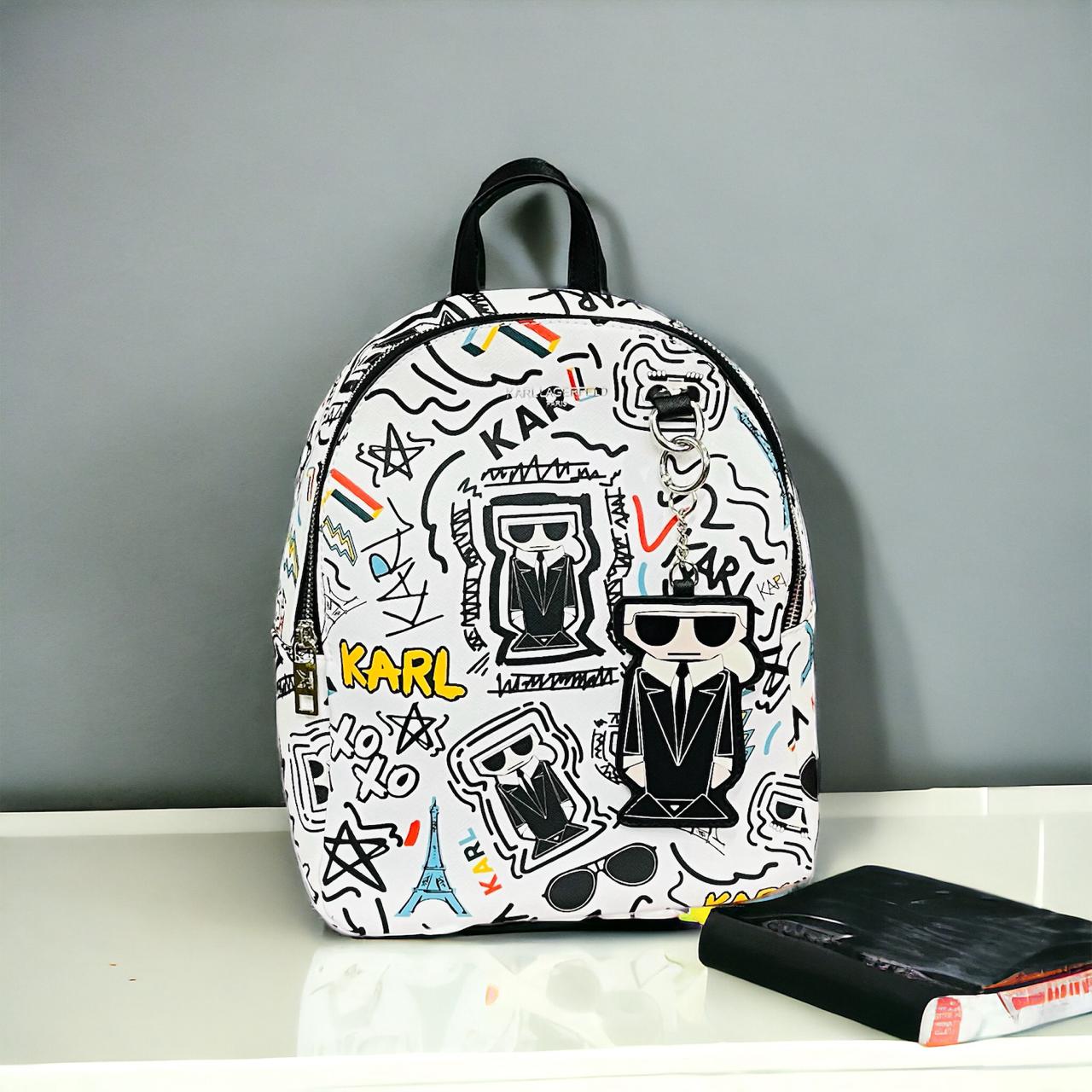 Karl Legarfeld Paris Maybelle White Backpack