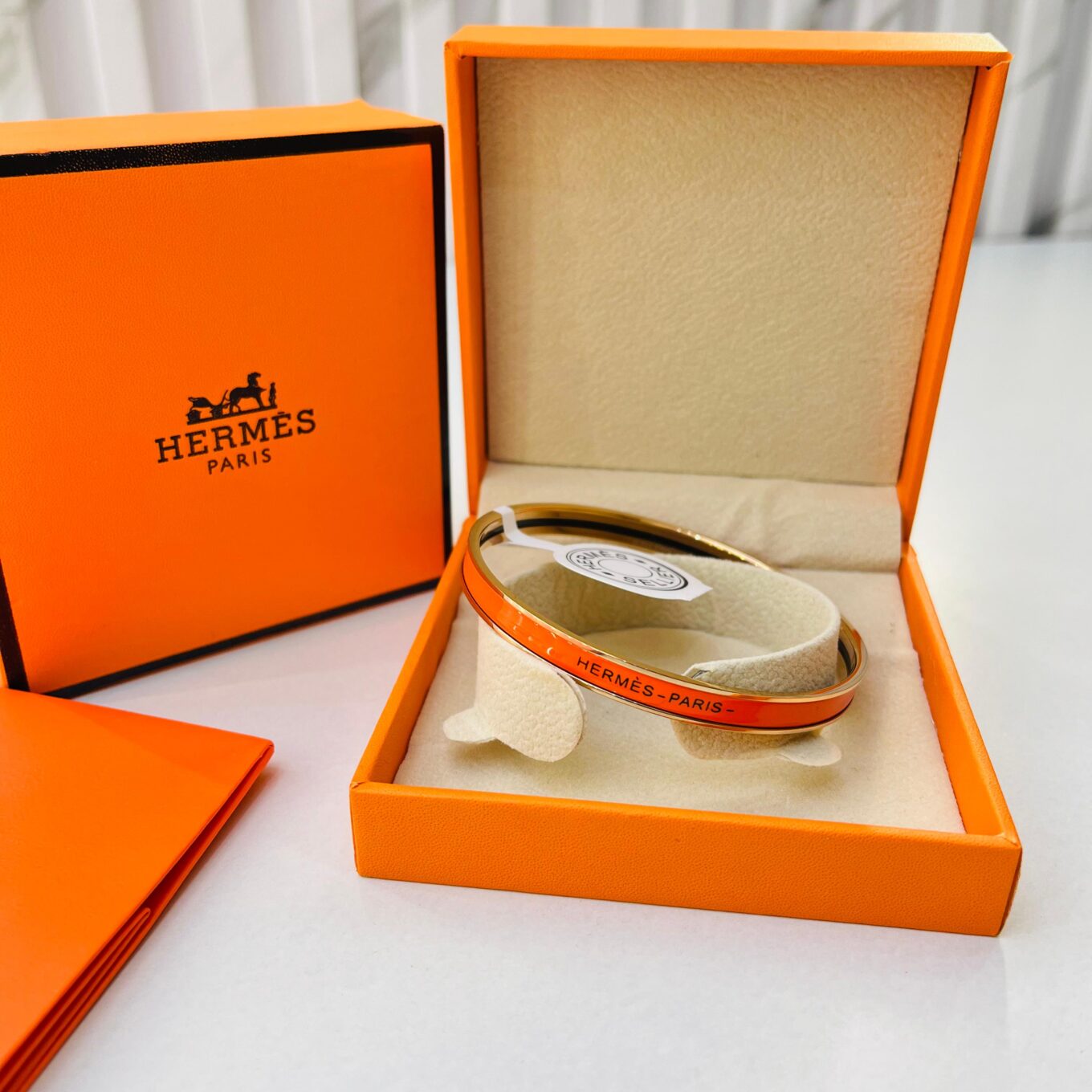 Hermes Orange Metal Premium Quality Bracelet