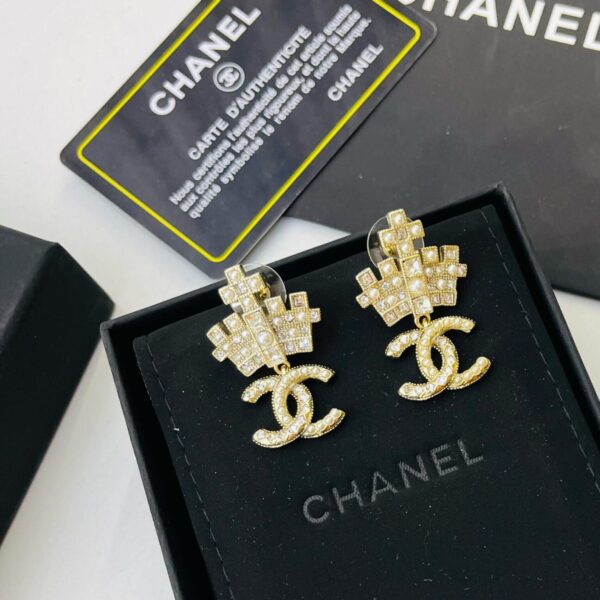 Chanel Spring Crown Monogram Earring