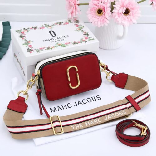 Marc Jacob Maroon The Camera Bag (With Box)
