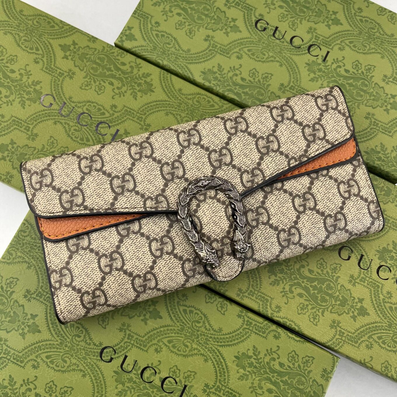Gucci Dionysus Apricot Tan Wallet