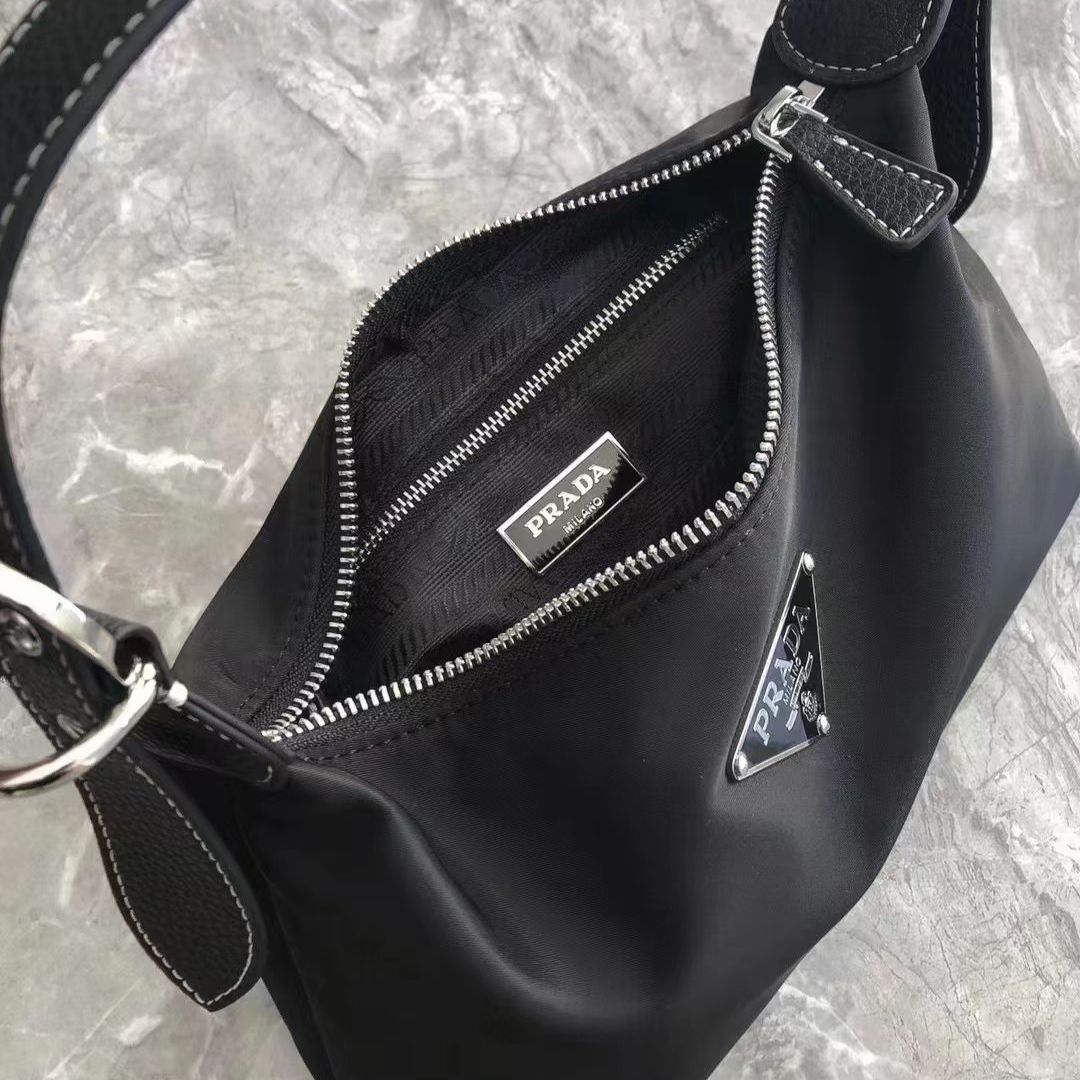 Prada Re Edition Nylon Black Sling Bag (With Box)
