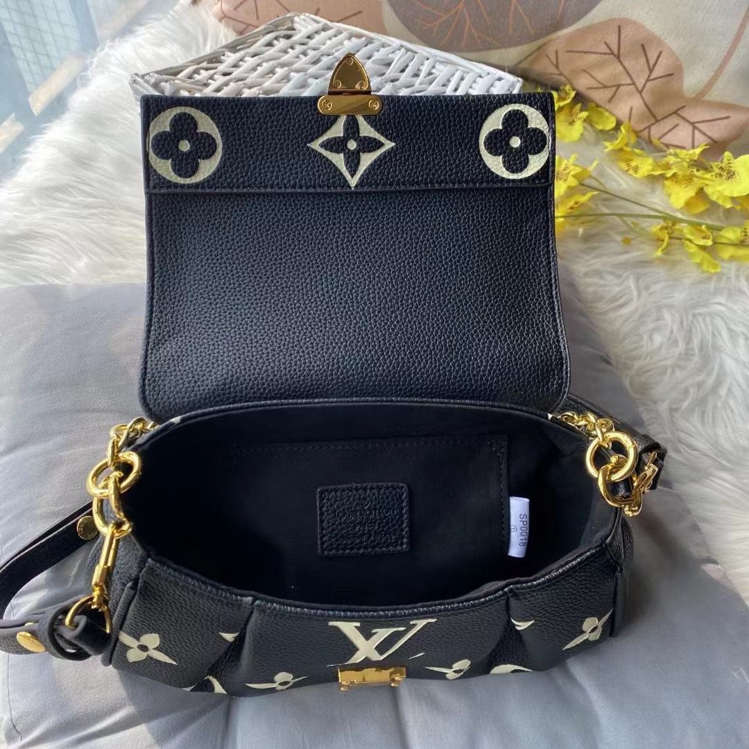Louis Vuitton Favourite Empreinte Black Shoulder Bag (With Box)