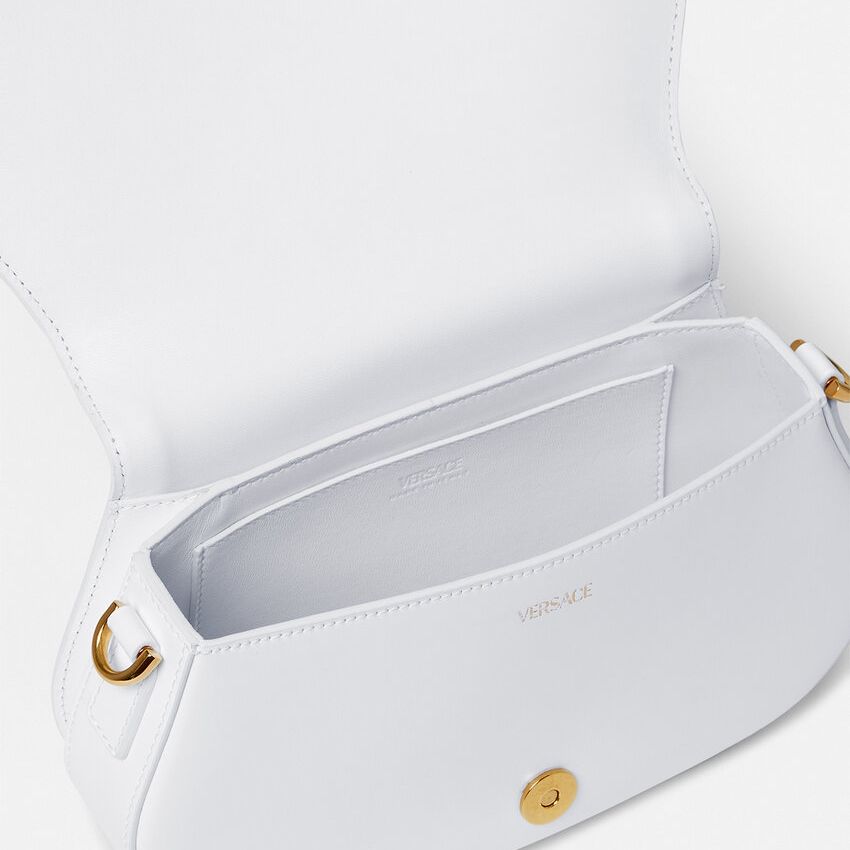 Versace Greca Goddess White Shoulder Bag (With Box)