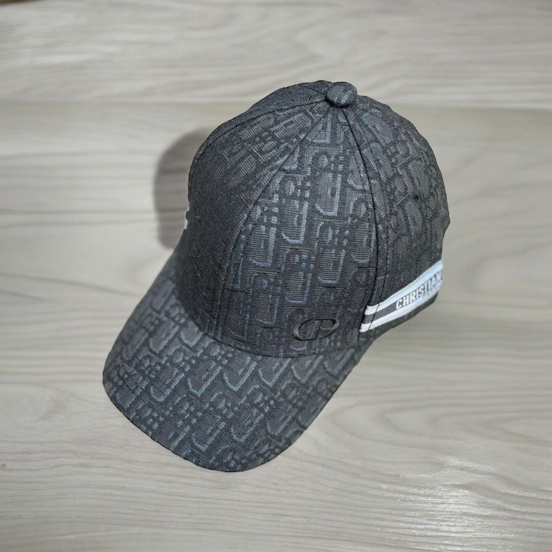 Dior Black Embroidery Baseball Cap