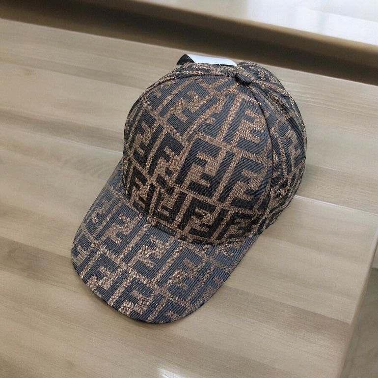 Fendi FF Coffee Baseball Cap