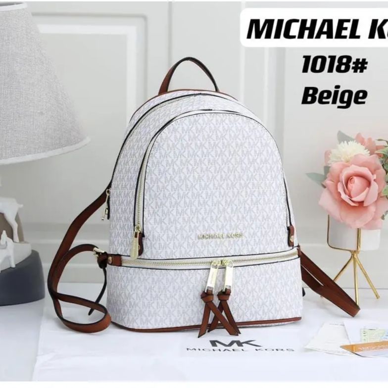Michael Kors Rhea White Backpack