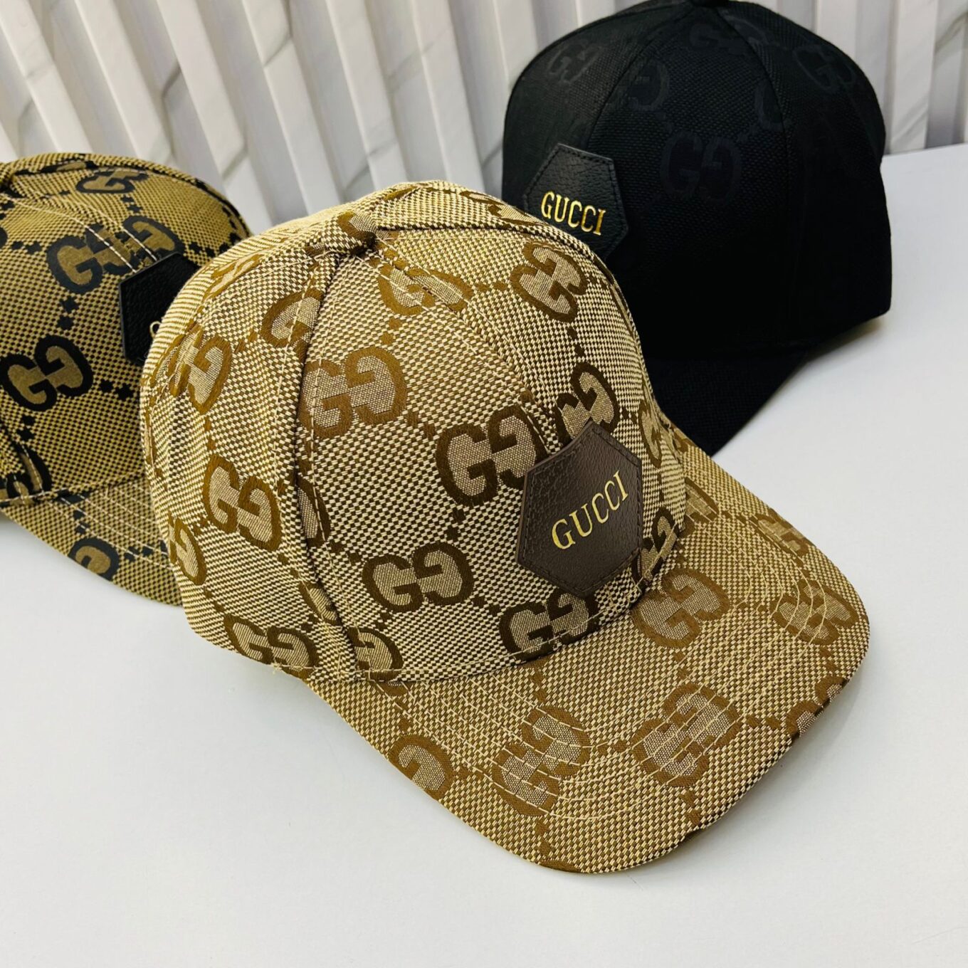 Gucci Apricot Monogram Baseball Cap