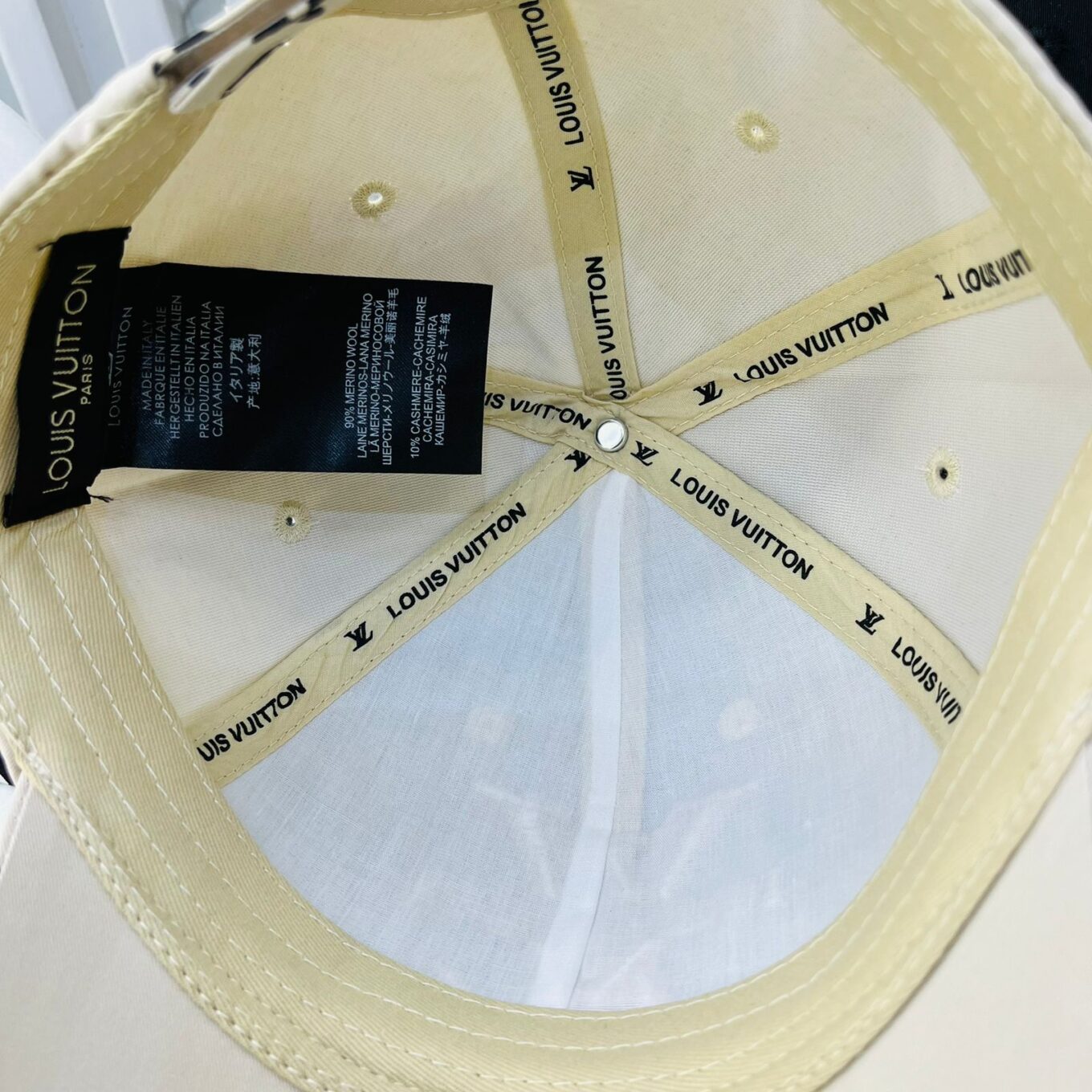 Louis Vuitton Apricot Monogram Baseball Cap